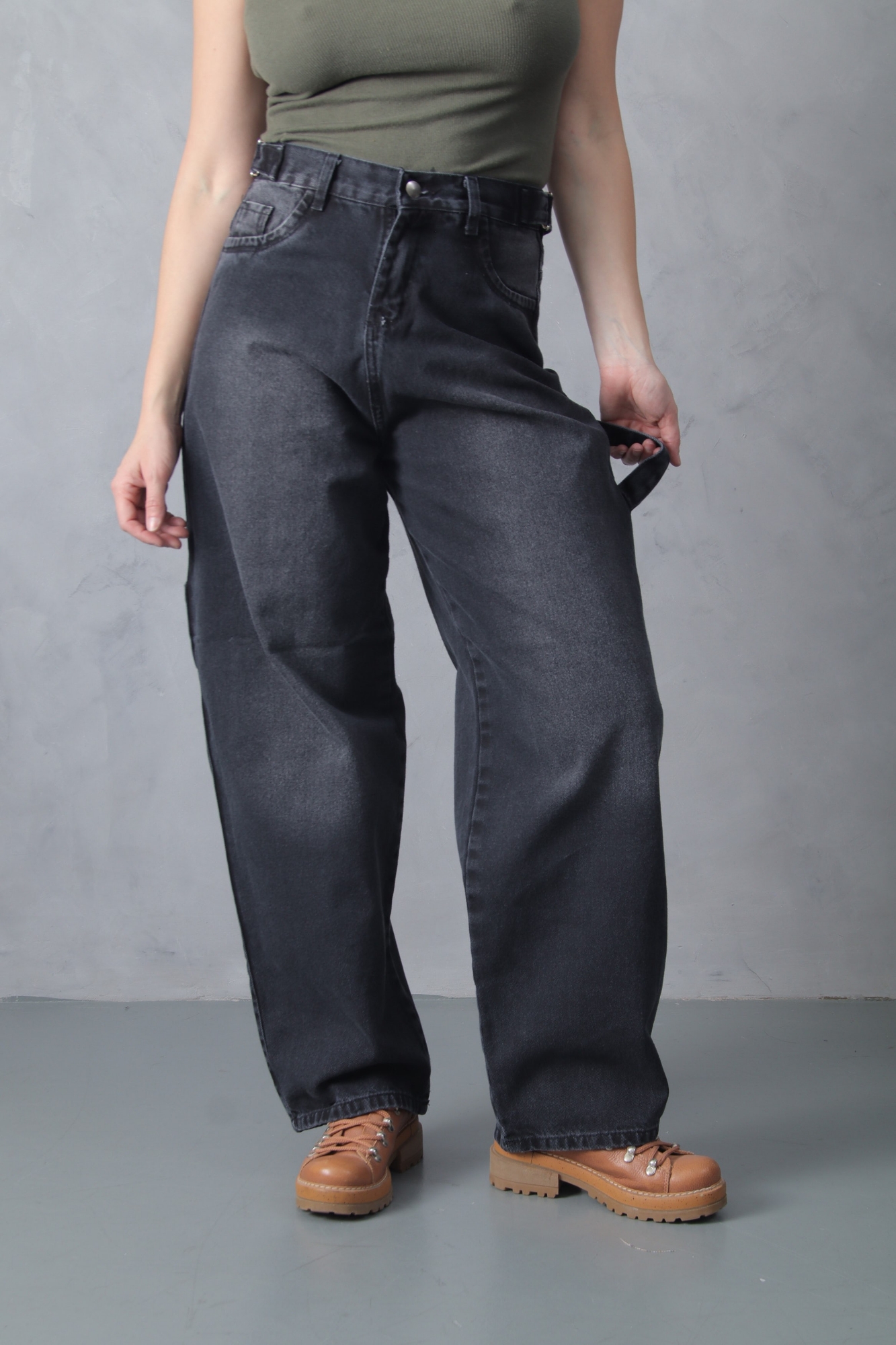 Baggy Gris Localizado con Reguladores Rigido - Imagen 5