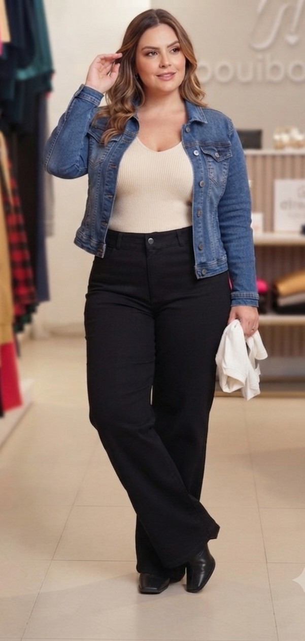 Wide Leg de Jeans Elastizado - Imagen 2