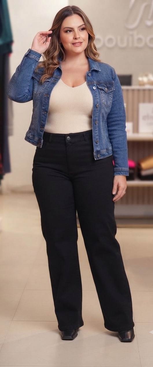 Wide Leg de Jeans Elastizado - Imagen 3