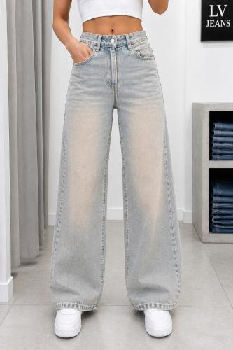 Wide Leg Elastizado Oxido Matizado