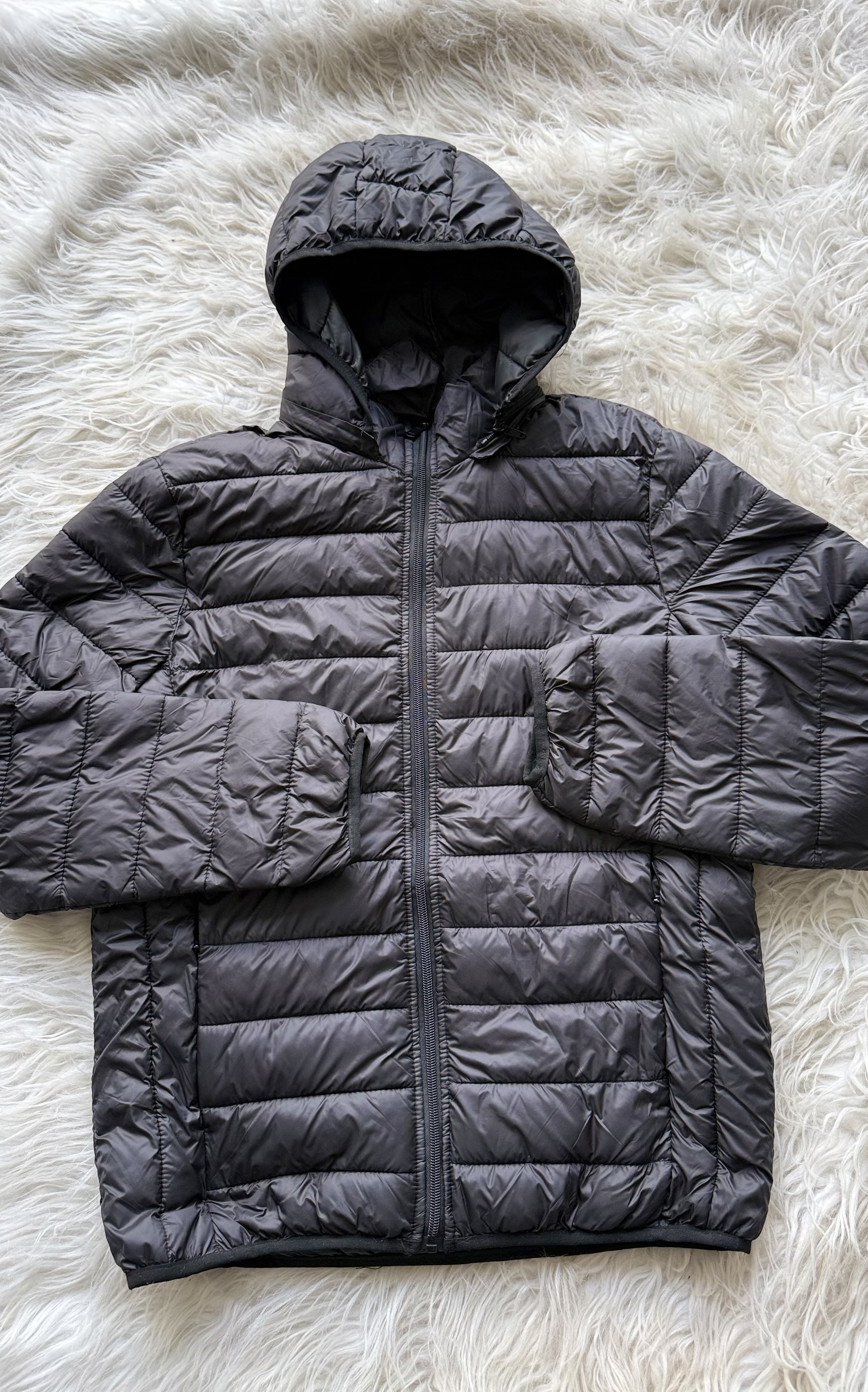 Campera Importada sin Piel Toda Negra - IMG_6225.jpeg