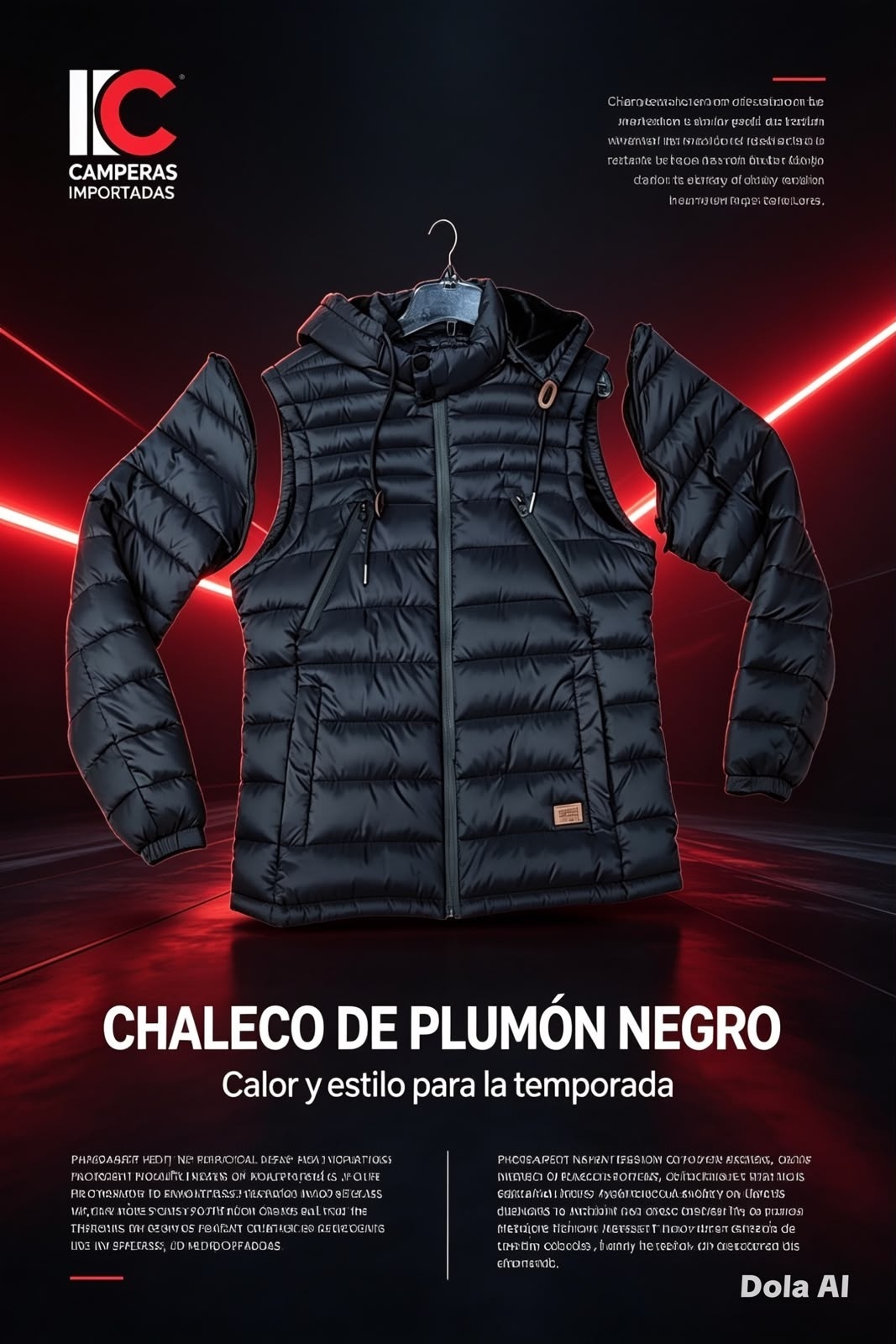 Campera que Se Hace Chaleco - Imagen 1