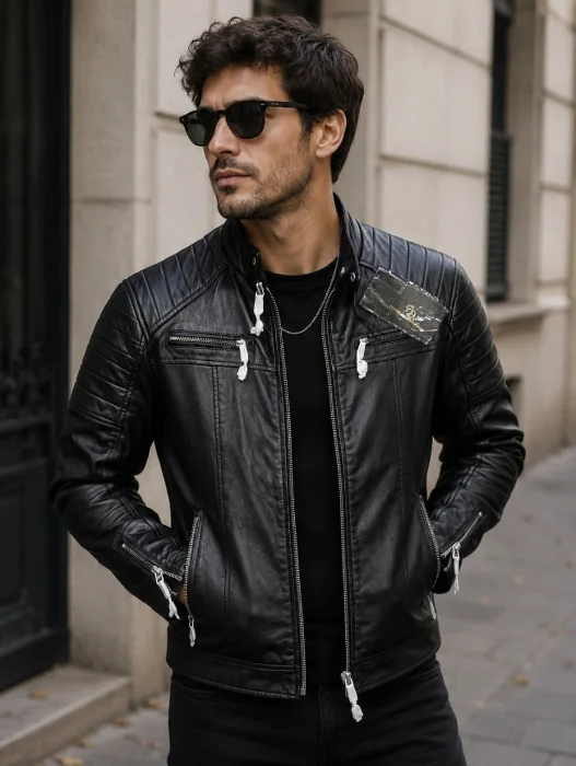 Chaqueta Cuero de Hombre