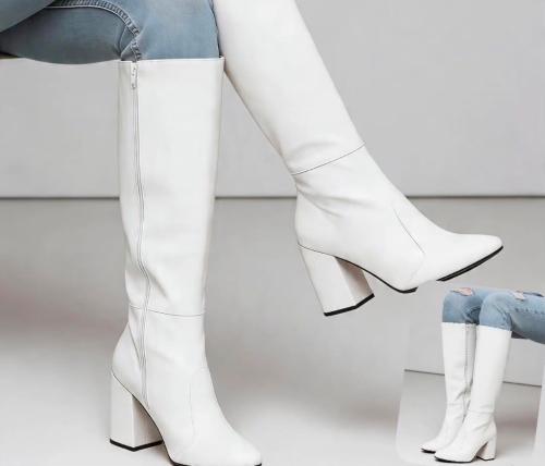 Botas Blancas Altas