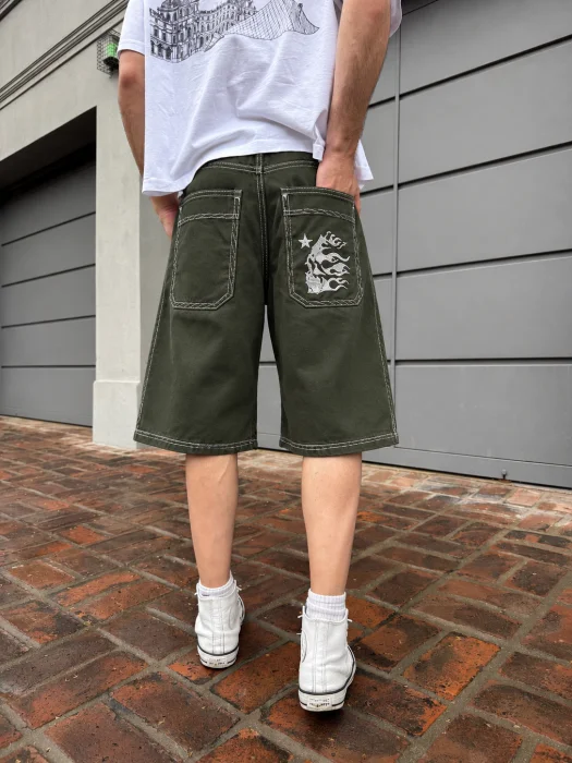 Bermuda Bordada Baggy Caravela