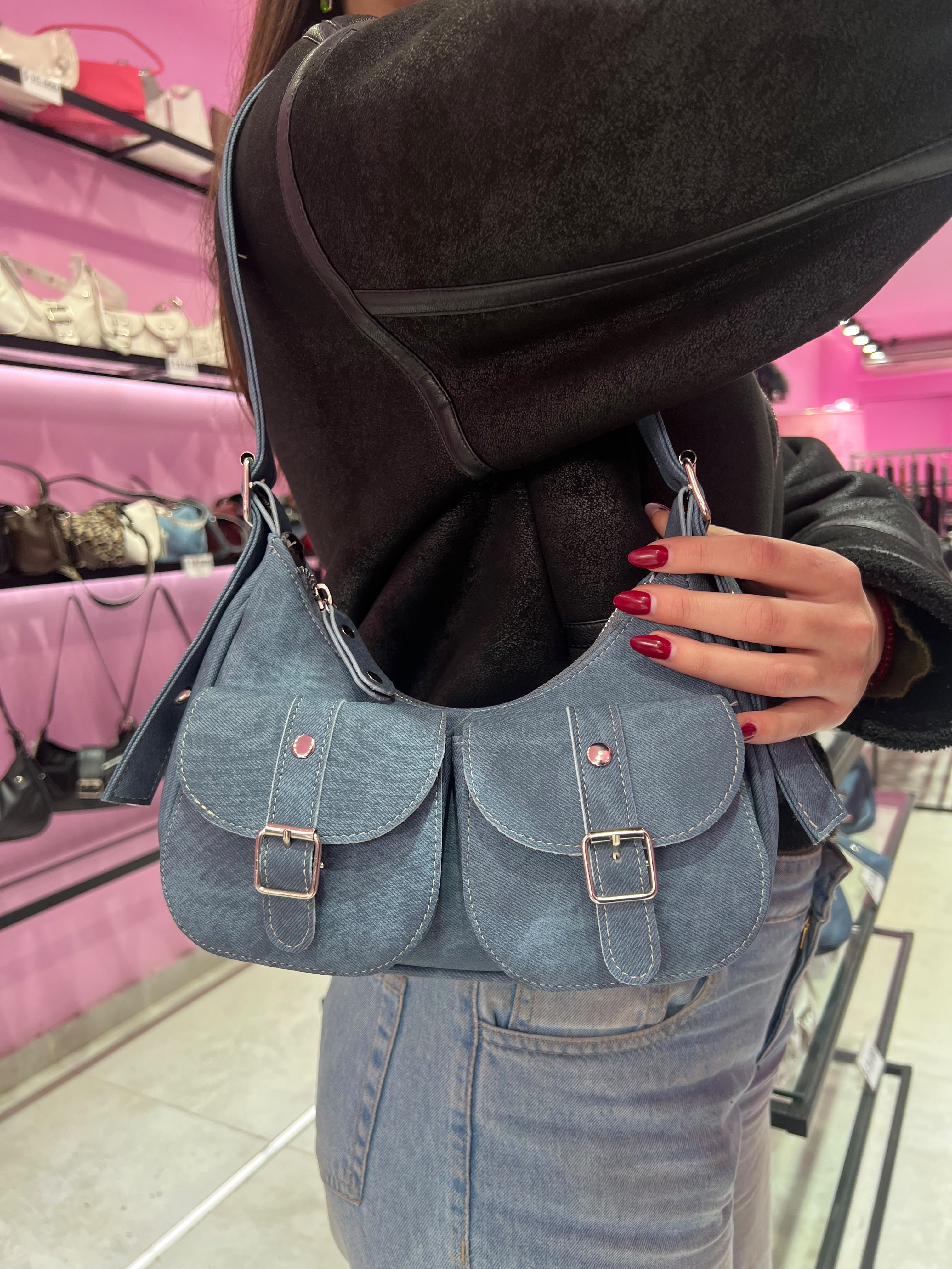 Cartera Mini Bag Baguette Jeans Azul Cuero Pu - 40d438f2-8b8b-4c80-801d-eeccc3713afa.jpeg