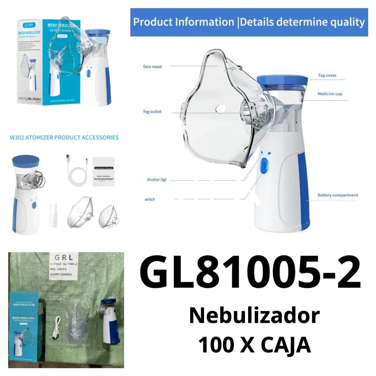 Nebulizador Portatil
tiene para  Cargar con Cable Usb - Imagen 7