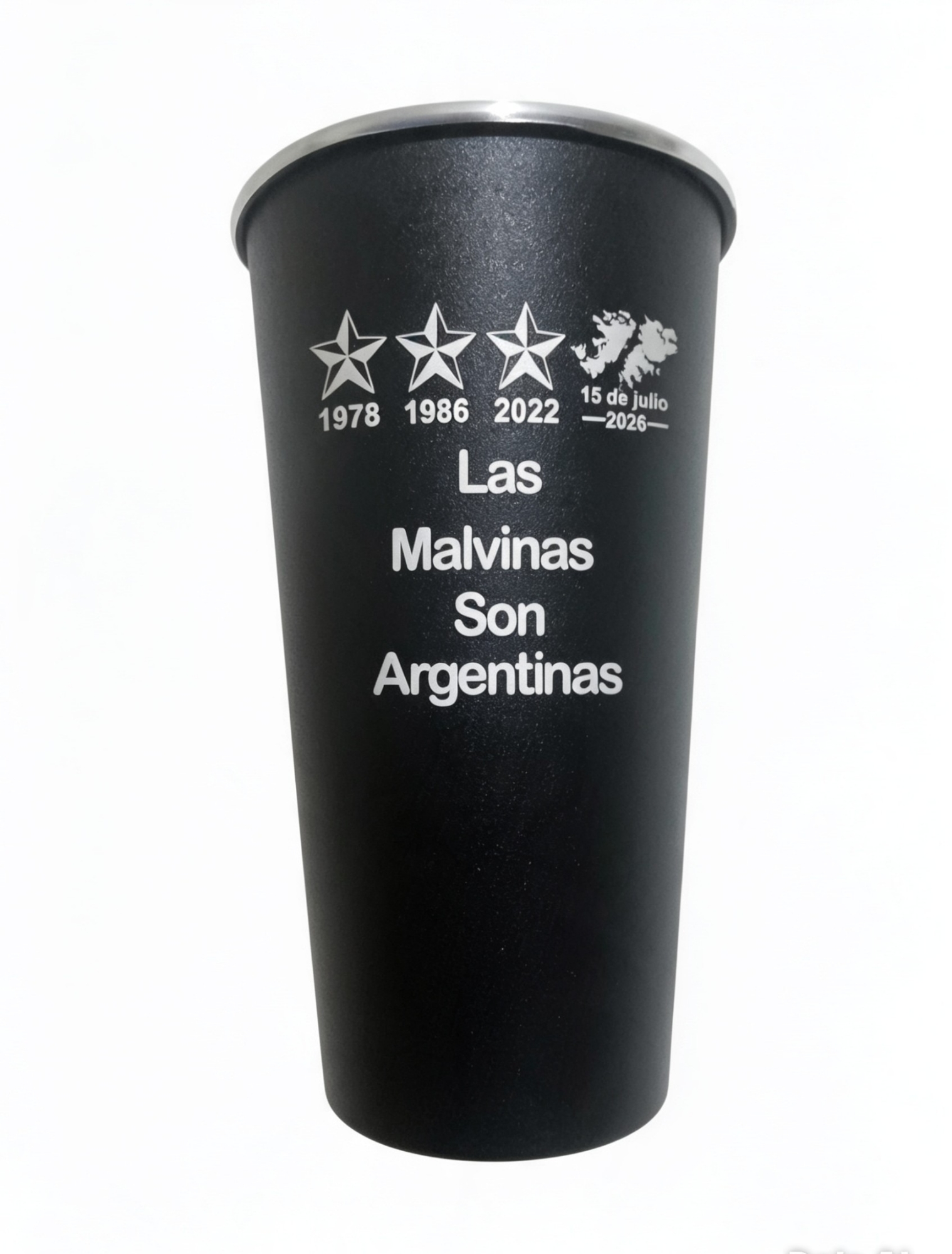 Las Malvinas Son Argentinas Vaso Fernet 1 Litro Aluminio - Imagen 1