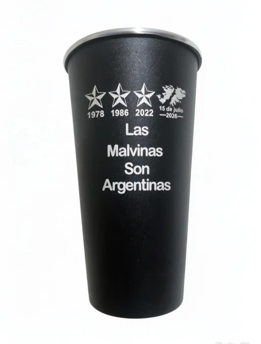 Las Malvinas Son Argentinas Vaso Fernet 1 Litro Aluminio