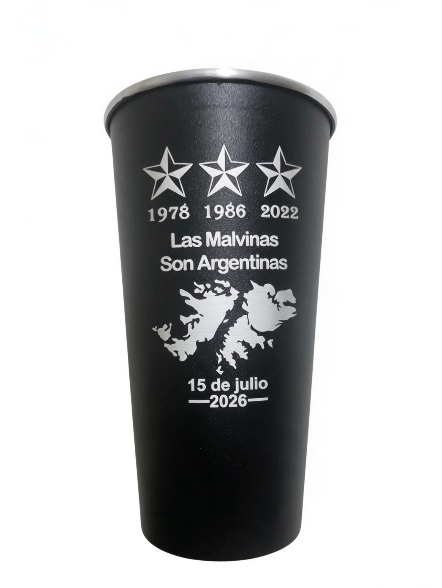 Vaso Fernet las Malvinas de Aluminio 1 Litro - Imagen 1