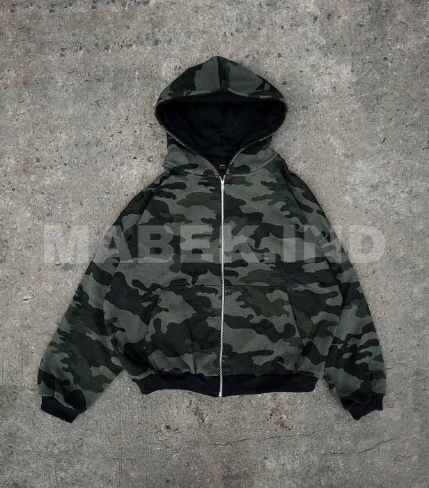 Campera Boxy Fit Camuflado