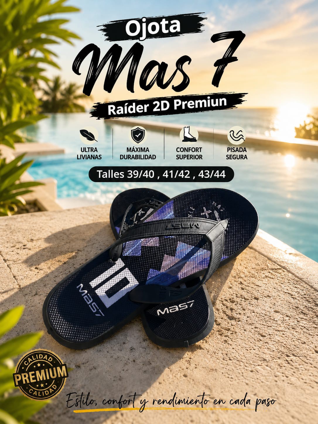 Ojotas Más 7 Raider 2d  Premiun - Imagen 3