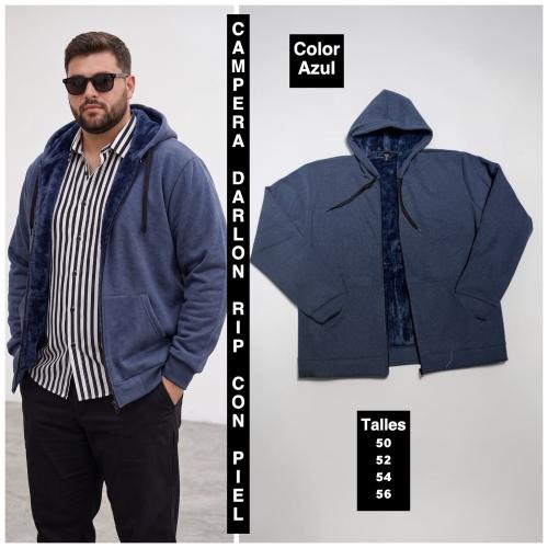 Campera Darlon Rip con Piel