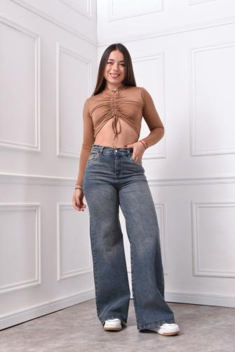 Wide Leg Elastizado Oxido
