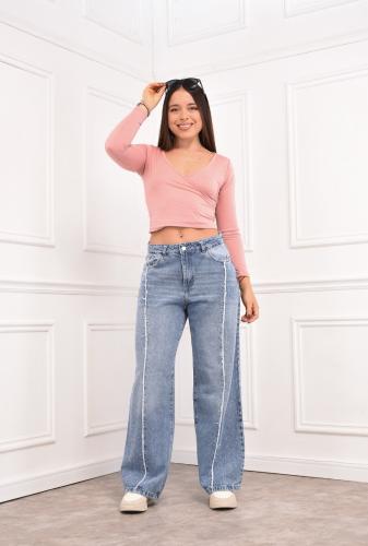 Wide Leg con Strass