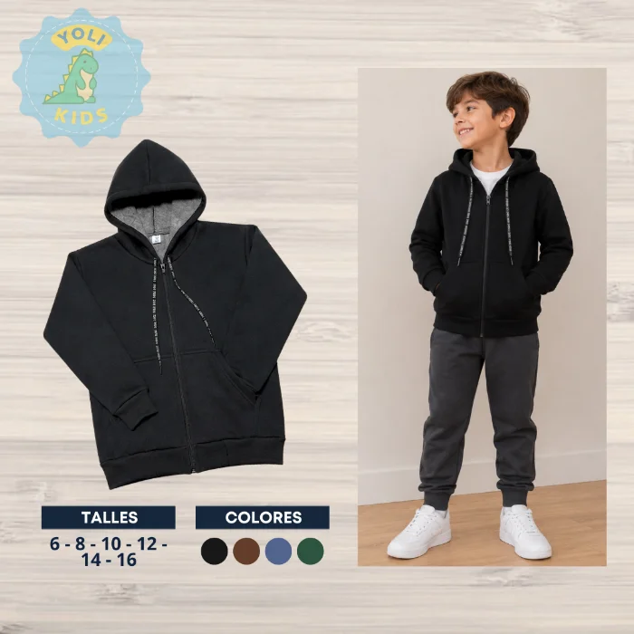Campera Frisa Invisible Premium Niño