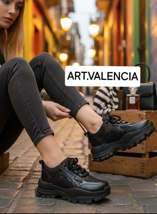 Zapas Altas de Mujer Negro (art. Valencia) - Imagen 2