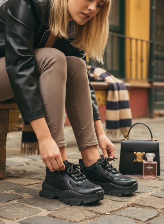Zapas Altas de Mujer Negro (art. Valencia) - Imagen 3