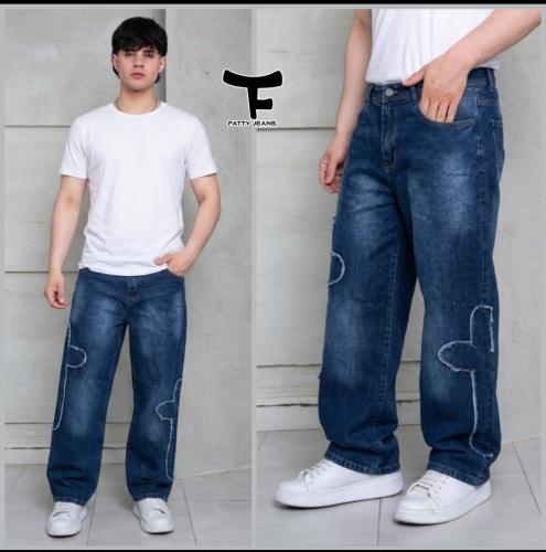 Baggy C/parche Cruz Hombre