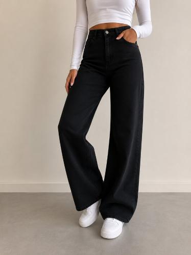 Wide Leg Negro Elastizado