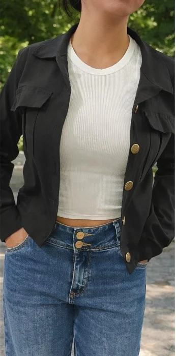 Campera de Bengalina Elastizada