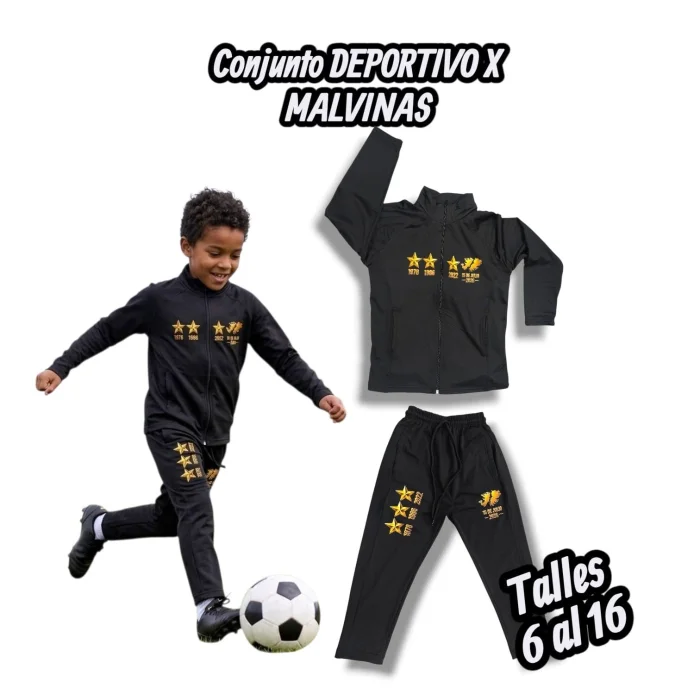 Conjunto Deportivo X Malvinas 
tela Lycra Térmica