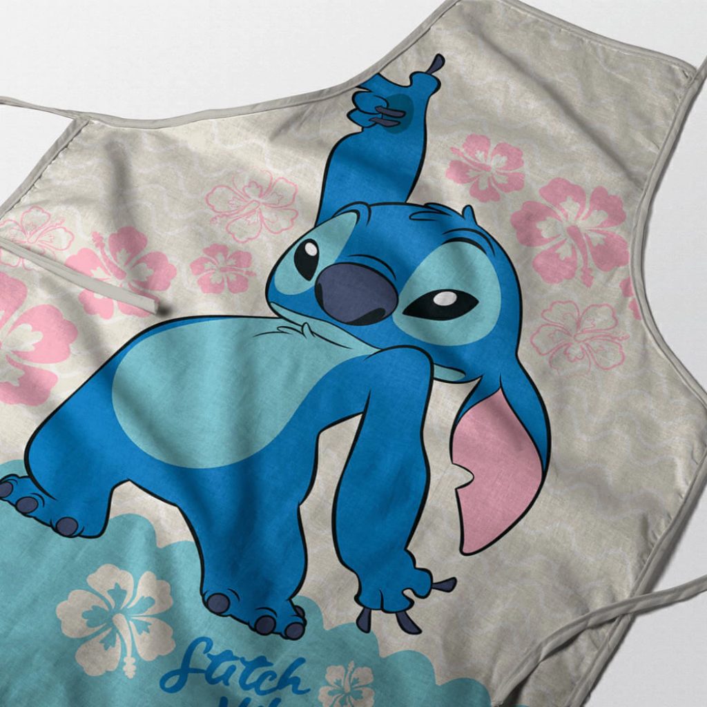 Delantal Stitch Disco Disney 100% Algodón Ajustable Licencia Oficial - 4(2).jpg