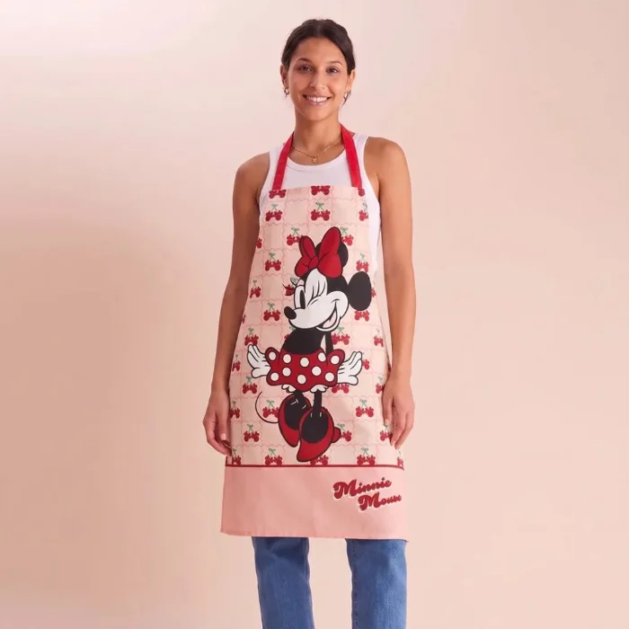 Delantal Cocina Minnie Wink Disney 100% Algodón Ajustable Licencia Oficial