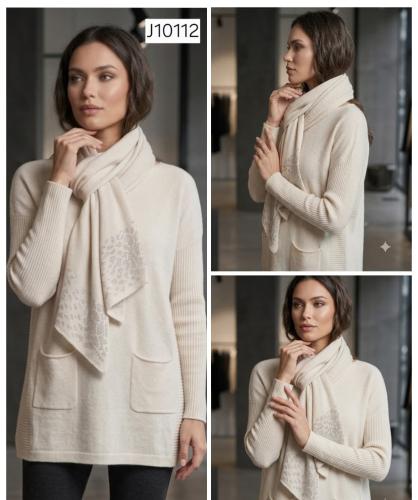 Sweater de Bremer Oversize + Bufanda. J10112