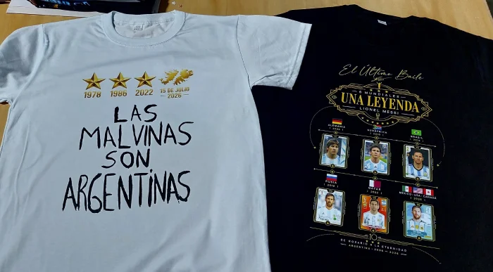 Remera Malvinas Algodon Peinado Mundial 2026