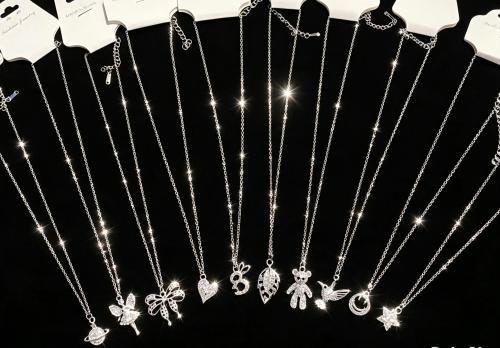 Collar Cadenitas Dije Strass