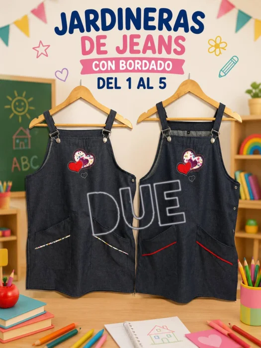 Delantal de Maestra en Jeans