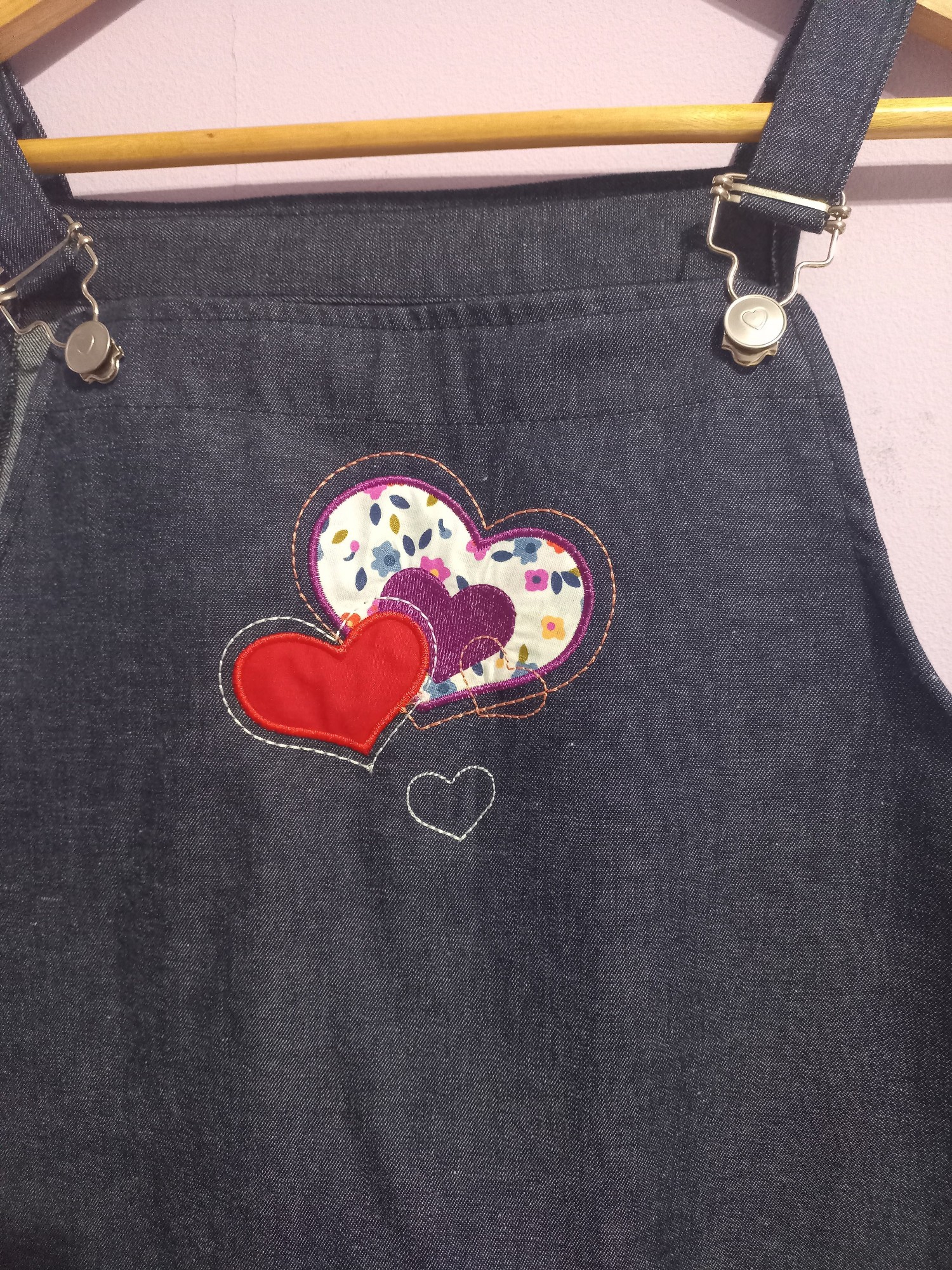Delantal de Maestra en Jeans - Imagen 3