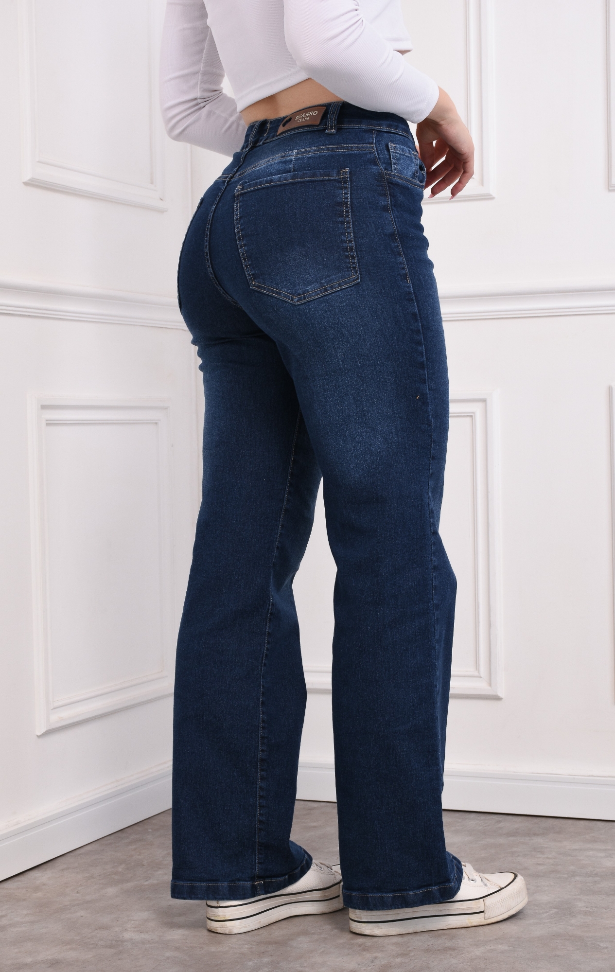 Wide Leg Azul Elastizado - Imagen 2