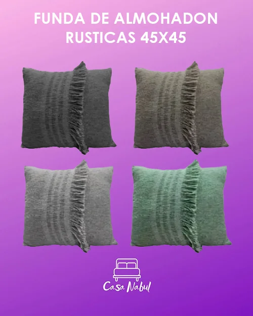 Fundas Rusticas de Almohadon 45x45