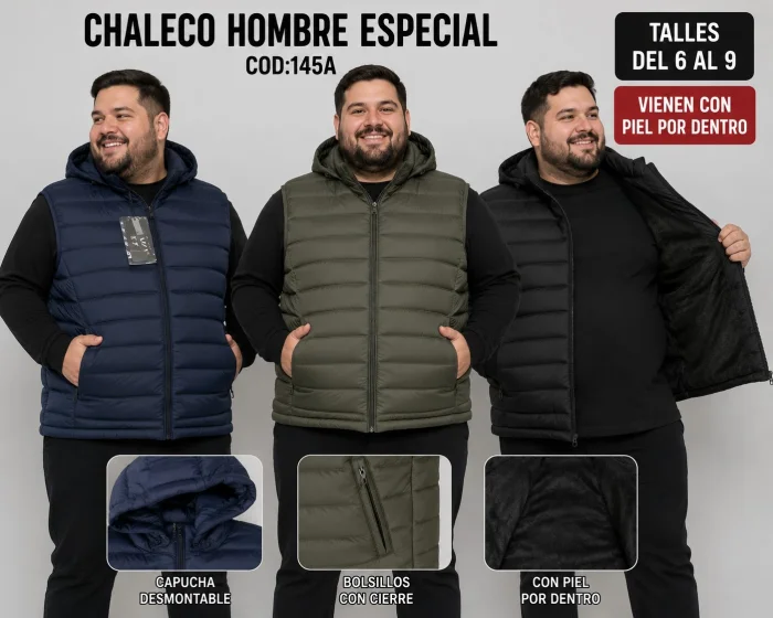 Chalecos con Piel Talles Especiales
