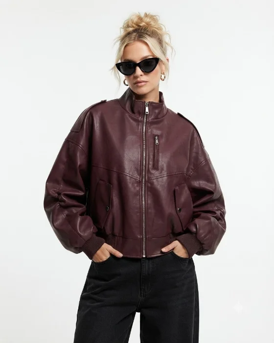 Bomber Eco Cuero Yd
