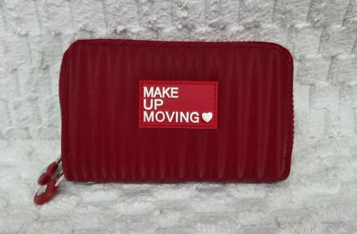 Billetera Mediana Cuero Pu Doble Cierre
