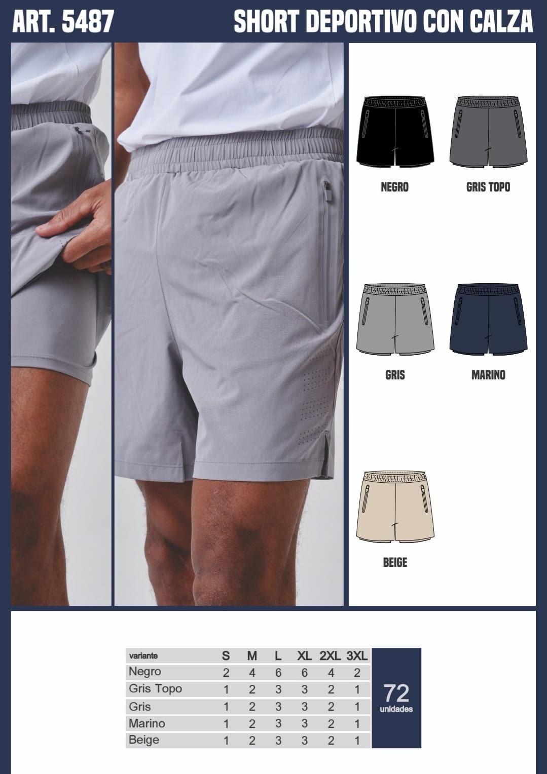 Short Deportivo con Calza - Imagen 3