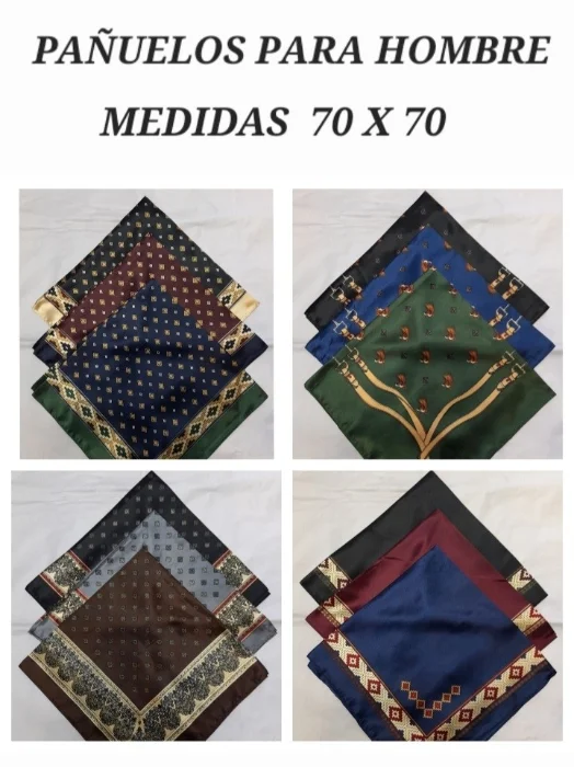 Pañuelo 70 X 70 Cuadrado 3 X 15.000