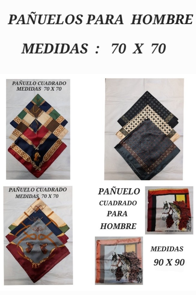 Pañuelo 70 X 70 Cuadrado 3 X 15.000 - Imagen 2
