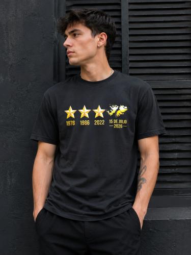 Remera Tres Estrellas y Malvinas
