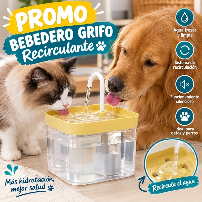 Bebedero Recirculante Mascotas
