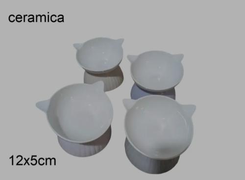 Comedero Cerámica con Altura Gatos