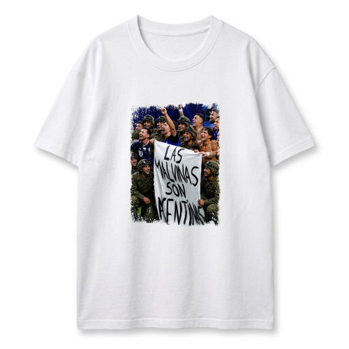 Adulto- Remera Basica Bandera las Malvinas