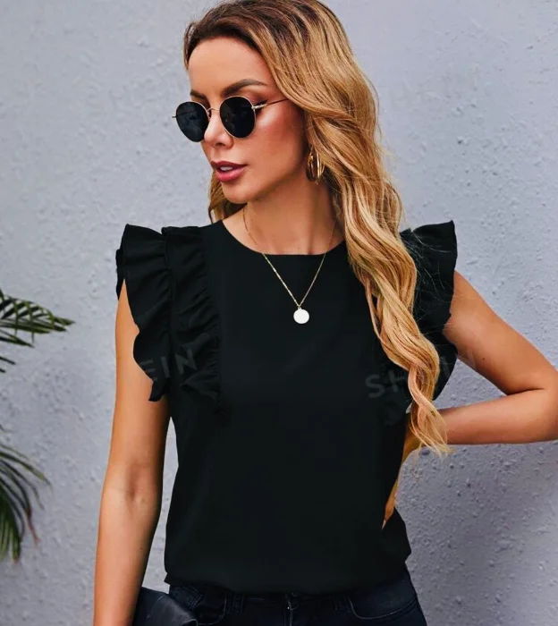Remera con Doble Volado