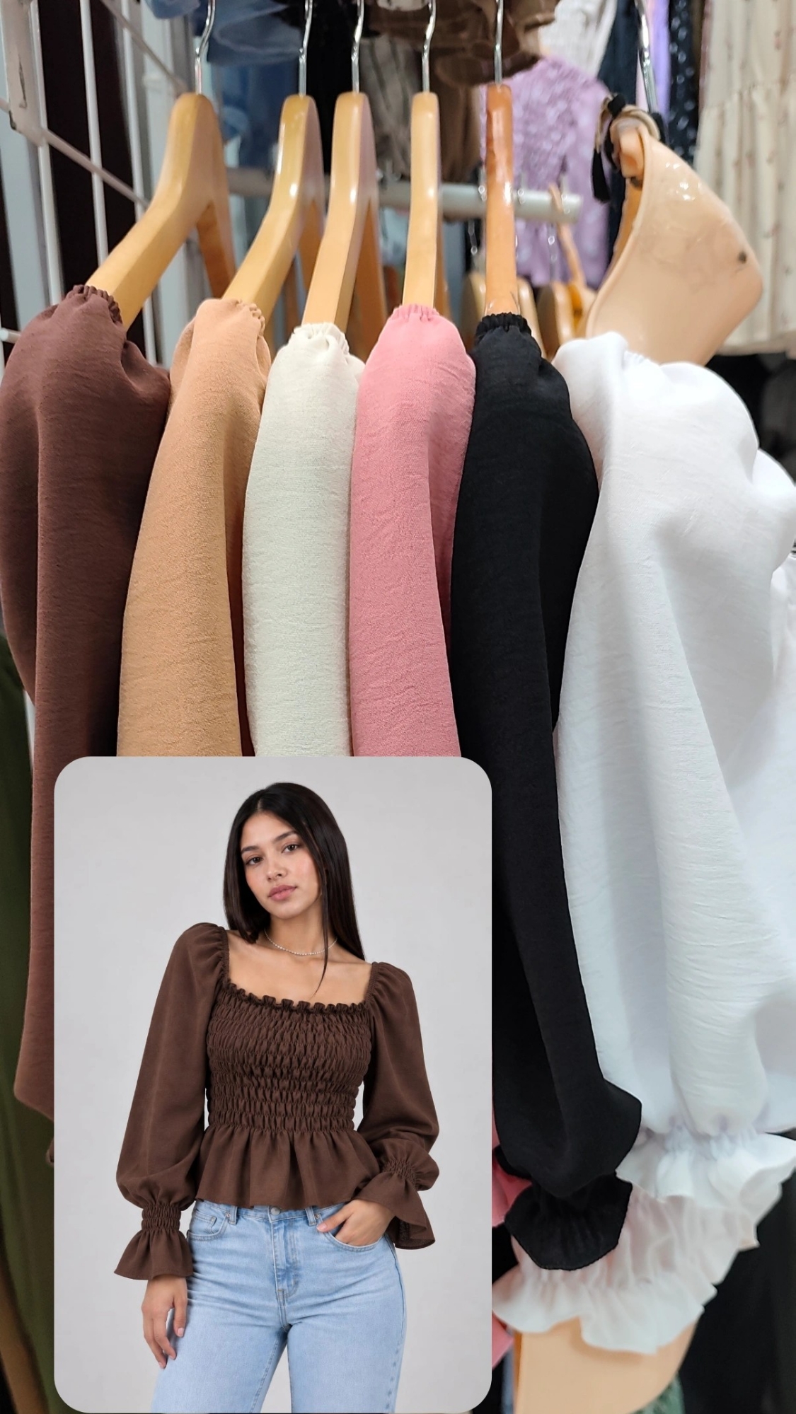 Blusa Frunce Manga Larga - Imagen 3