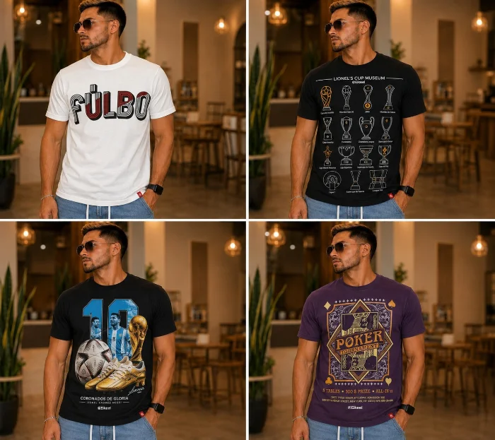 Remeras Estampadas Algodón Peinado