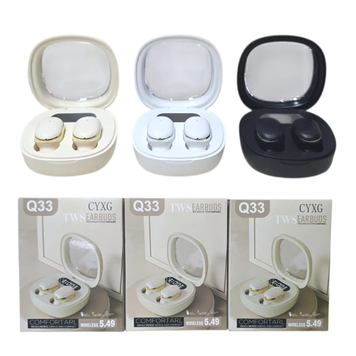 Auricular Bluetooth Tws Visor Pantalla (q33)