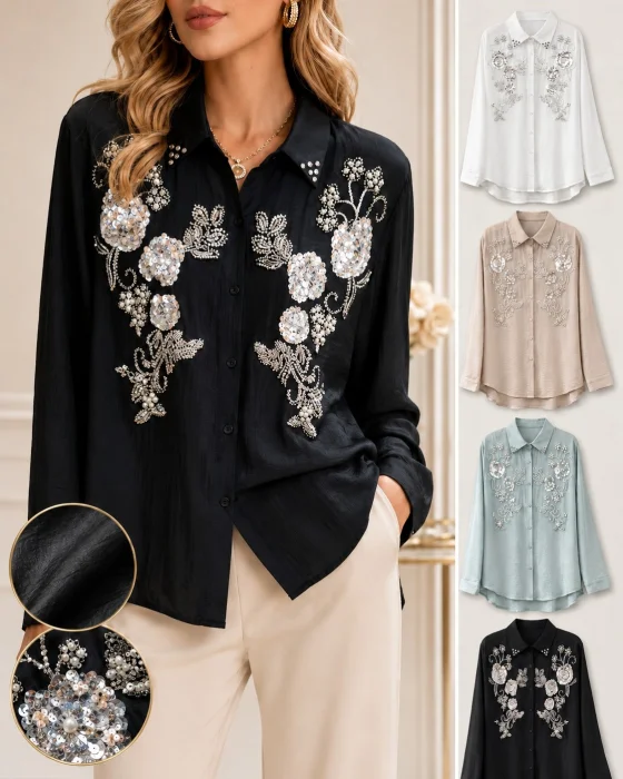 Camisa con Brillos